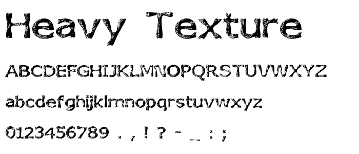 Heavy Texture font